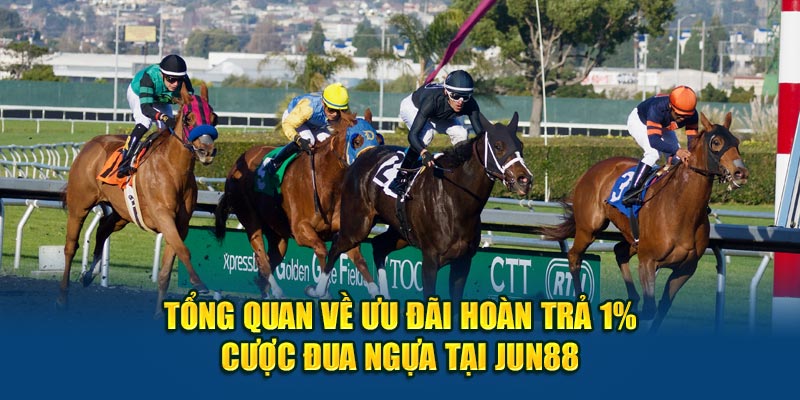 Tổng quan về ưu đãi hoàn trả 1% cược đua ngựa tại Jun88